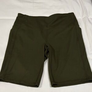 Women’s Olive Green Active Shorts